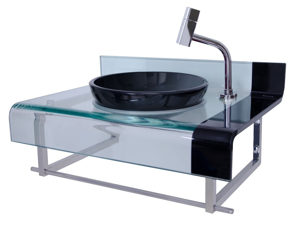Gabinete Para Banheiro 40x60cm Preto Astra