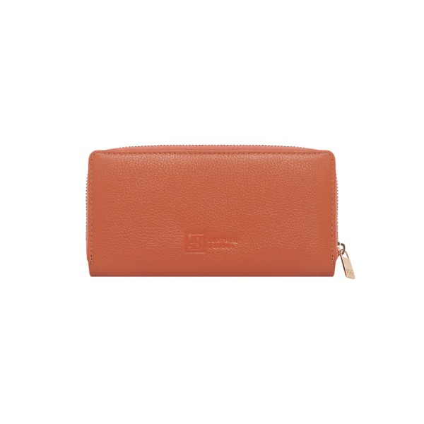 Encontraproduto.com.br - Carteira Bia de Couro Laranja