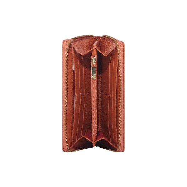 Encontraproduto.com.br - Carteira Bia de Couro Laranja