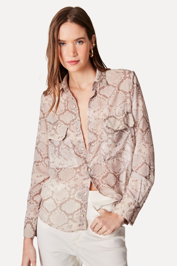 Encontraproduto.com.br - Camisa Estampa Cobra