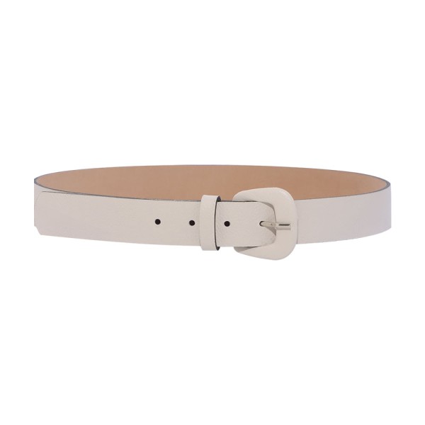 Encontraproduto.com.br - Cinto Elisa de Couro Off White