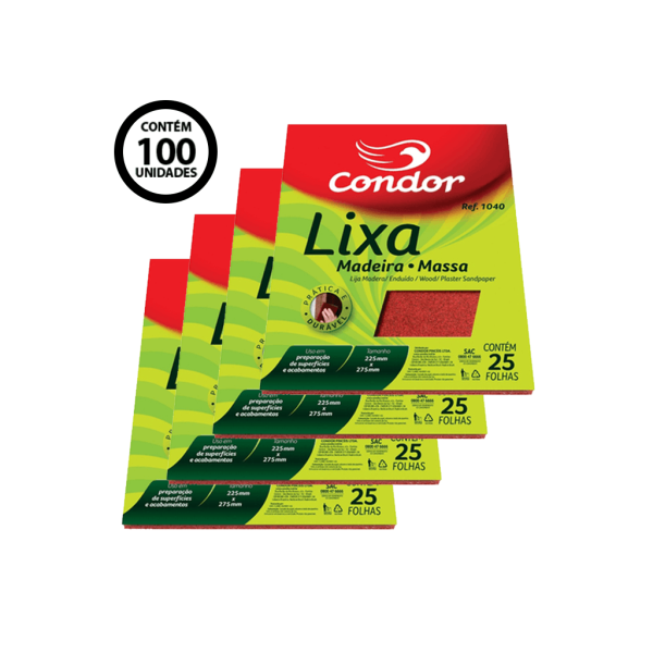 Encontraproduto.com.br - LIXA CONDOR MADEIRA MASSA R.1040 80
