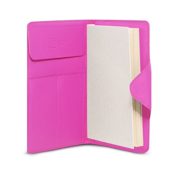 Encontraproduto.com.br - Caderno Executivo de Couro Rosa