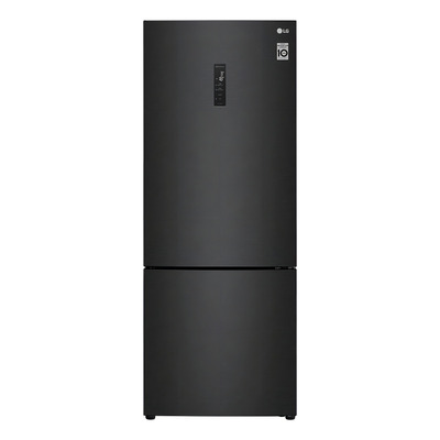 Encontraproduto.com.br - Geladeira Smart LG Frost Free Inverter 451L Inverse Cor Black Inox (GC-B569NQL)