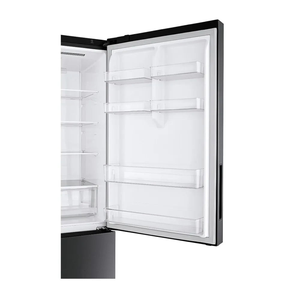 Encontraproduto.com.br - Geladeira Smart LG Frost Free Inverter 451L Inverse Cor Black Inox (GC-B569NQL) - 220V