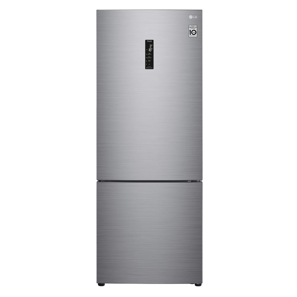 Encontraproduto.com.br - Geladeira LG Smart Frost Free Inverter 451L Inverse Inox Look GC-B569