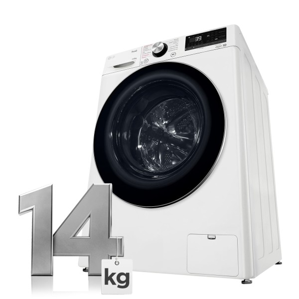 Encontraproduto.com.br - Lava e Seca LG Smart VC2 14kg Branca com Inteligência Artificial AIDD™ (CV9014WC2) - 127v