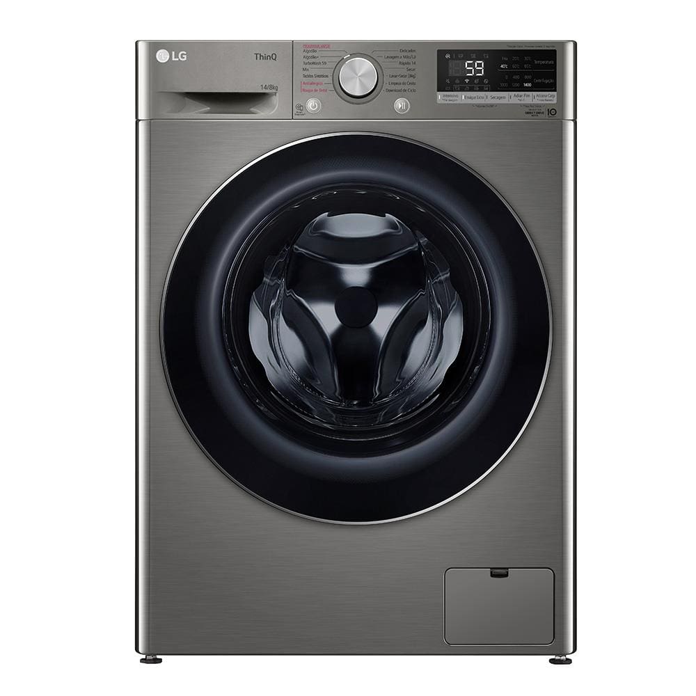 LAVA E SECA 14KG LG CV-5014PC4 SMART VC4 INOX 220V LOOK AIDD