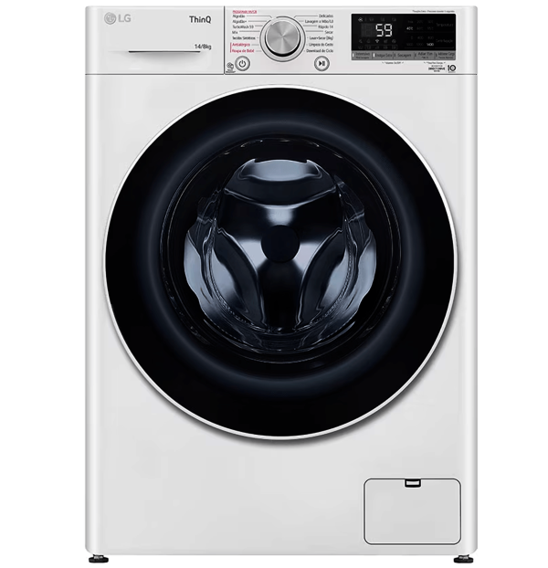 Encontraproduto.com.br - LAVA E SECA 14KG LG CV-5014PC4 SMART VC4 INOX 220V LOOK AIDD