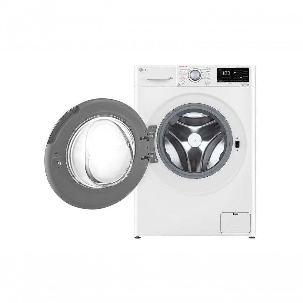 Encontraproduto.com.br - Lava e Seca LG Smart com Inteligência Artificial AIDD 12Kg VC5 CV3012WC5 Branco