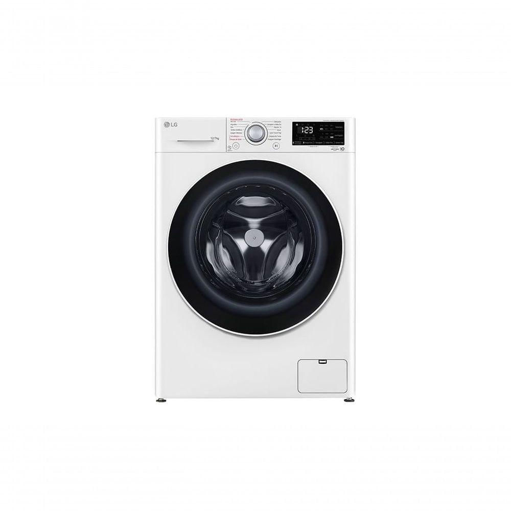 Encontraproduto.com.br - Lava e Seca LG Smart com Inteligência Artificial AIDD 12Kg VC5 CV3012WC5 Branco