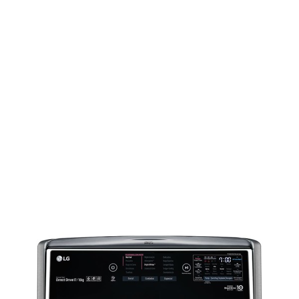 Encontraproduto.com.br - Lava e Seca TWINWash™ 17kg com TurboWash™ e Motor Inverter LG WD17VTS6 Aço Escovado 127V