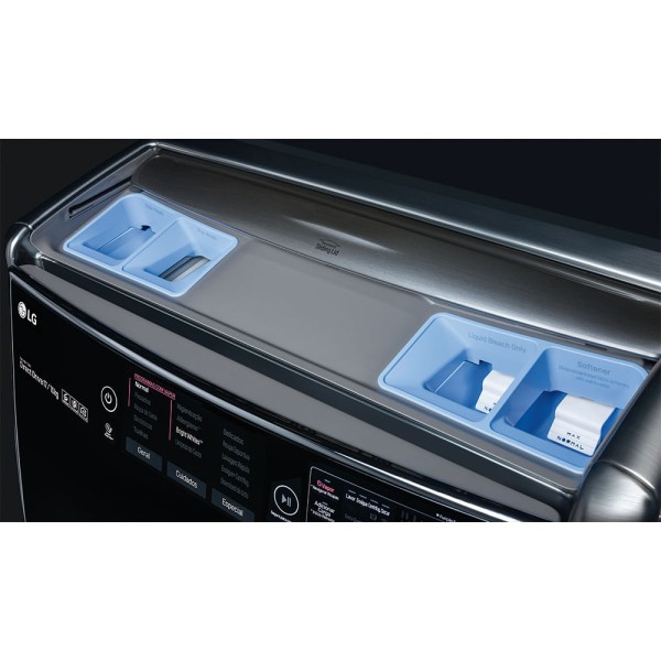 Encontraproduto.com.br - Lava e Seca TWINWash™ 17kg com TurboWash™ e Motor Inverter LG WD17VTS6 Aço Escovado 127V