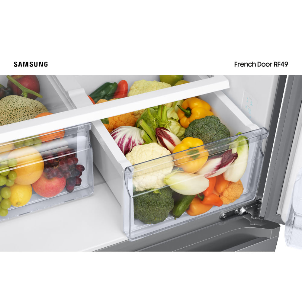 Encontraproduto.com.br - Refrigerador Samsung Frost Free RF49A Inox 220V