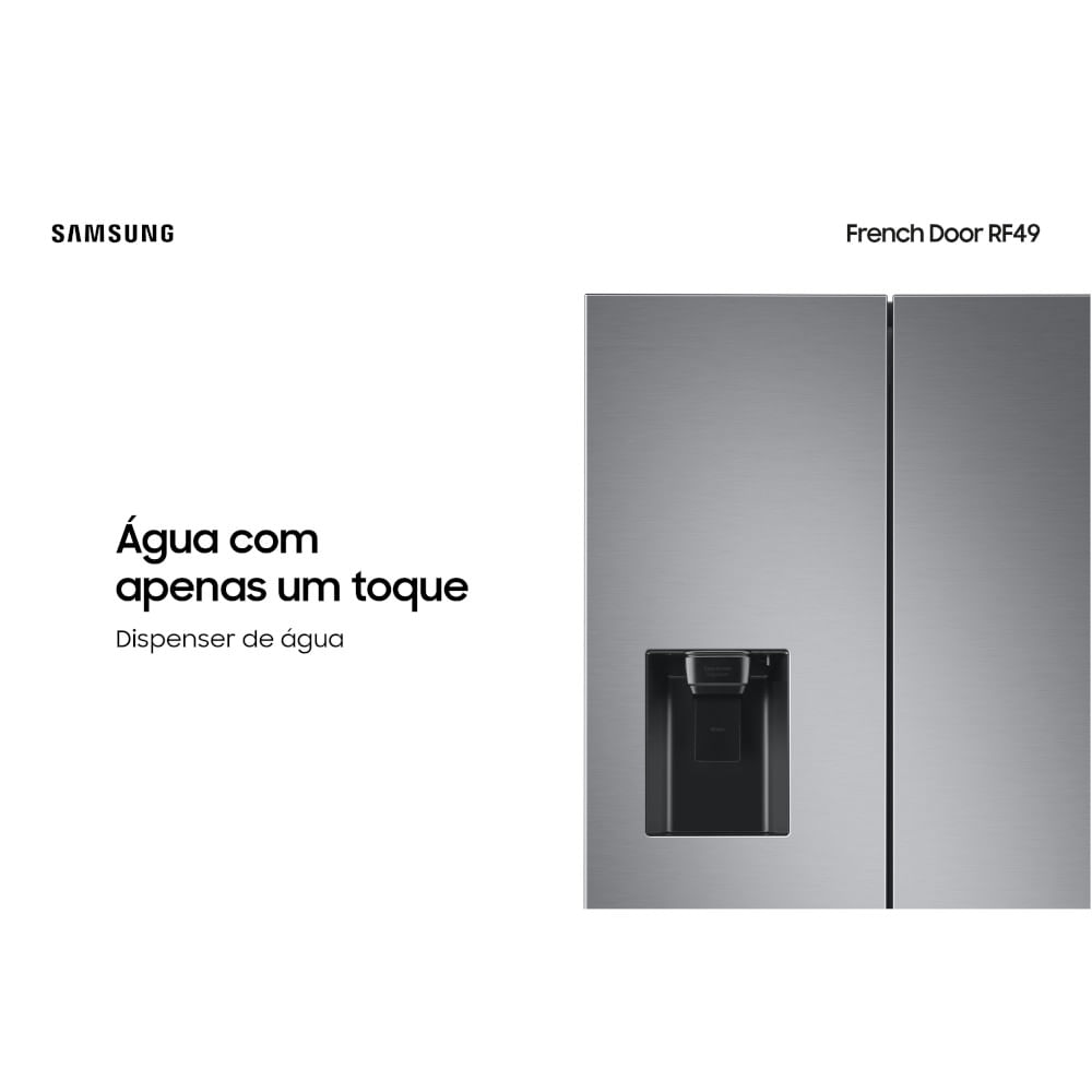 Encontraproduto.com.br - Refrigerador Samsung Frost Free RF49A Inox 220V