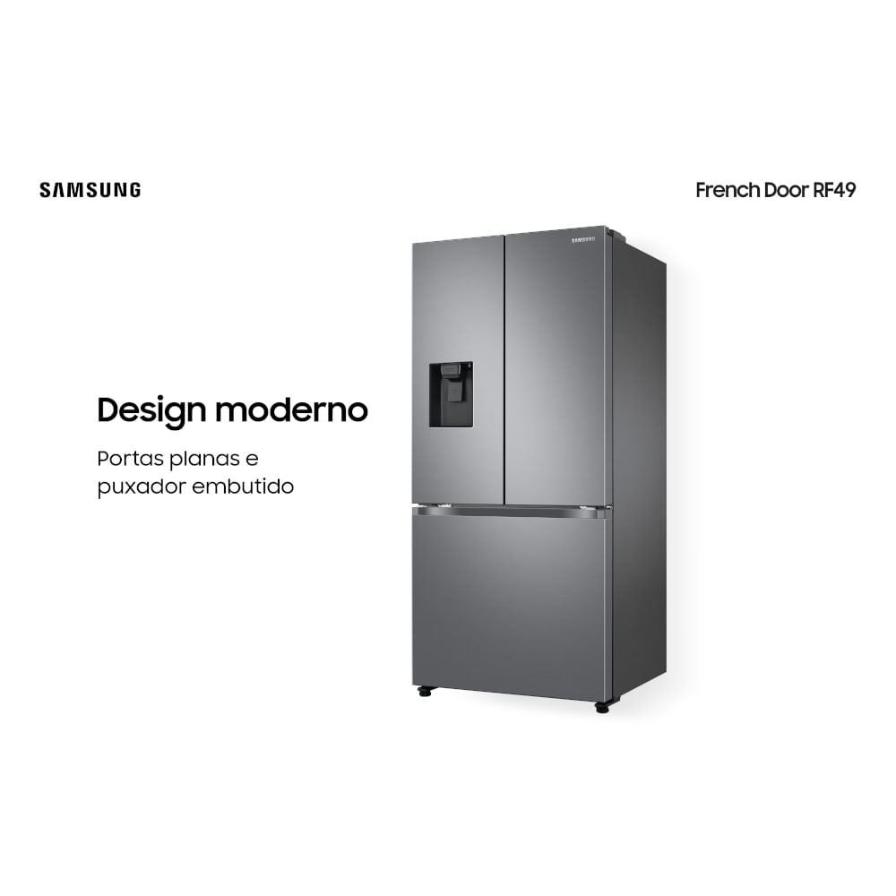 Encontraproduto.com.br - Refrigerador Samsung Frost Free RF49A Inox 220V