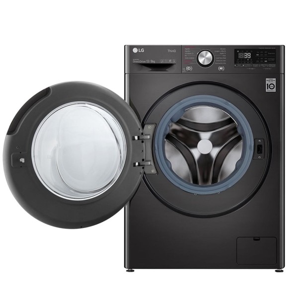 Encontraproduto.com.br - Lava e Seca LG Smart 13Kg CV9013EC4A Aço Escovado Preto 220V