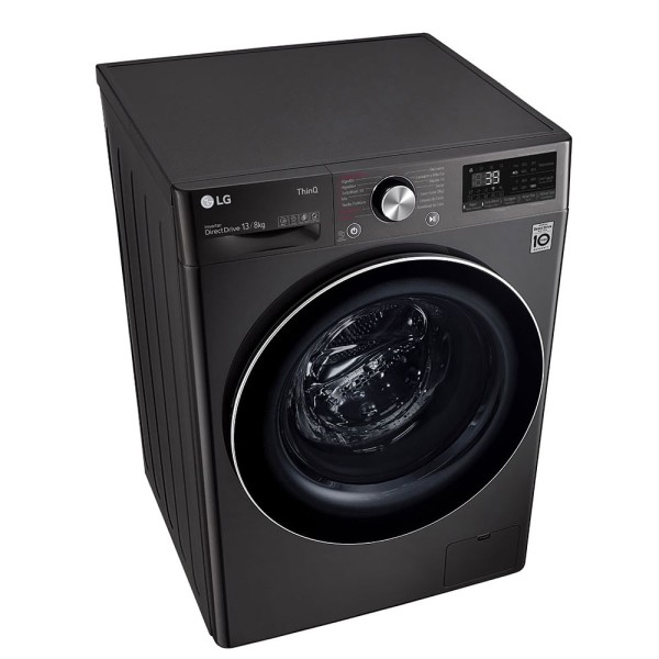 Encontraproduto.com.br - Lava e Seca LG Smart 13Kg CV9013EC4A Aço Escovado Preto 220V