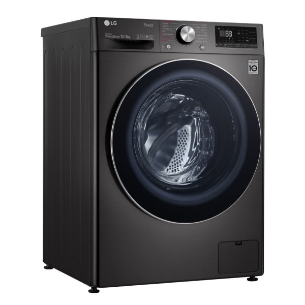 Encontraproduto.com.br - Lava e Seca LG Smart 13Kg CV9013EC4A Aço Escovado Preto 220V