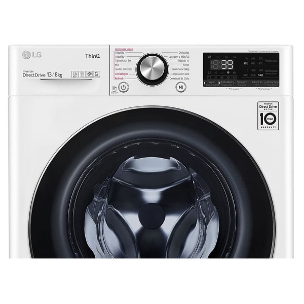 Encontraproduto.com.br - Lava e Seca LG Smart 13Kg VC2 CV9013WC4 Branco 127V