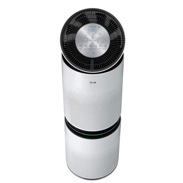 Encontraproduto.com.br - Purificador de Ar LG Puricare 360° com 2 Filtros Branco AS101DWH0 - 127 Volts