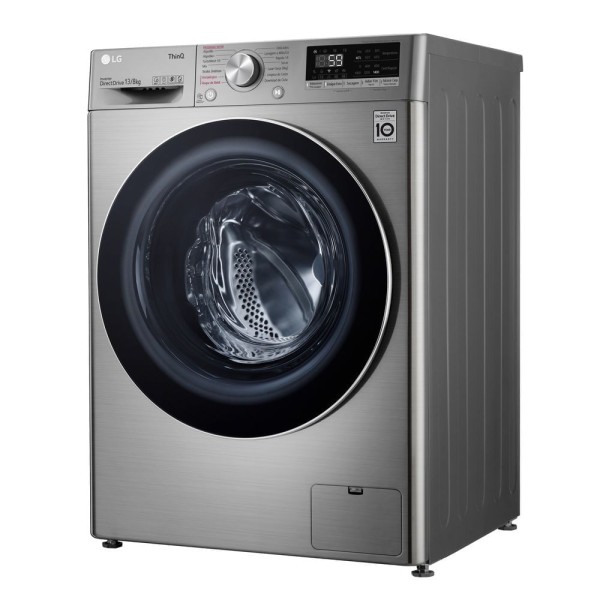 Encontraproduto.com.br - Lava e Seca LG Smart 13Kg VC4 CV5013EC4A Aço Escovado 220V