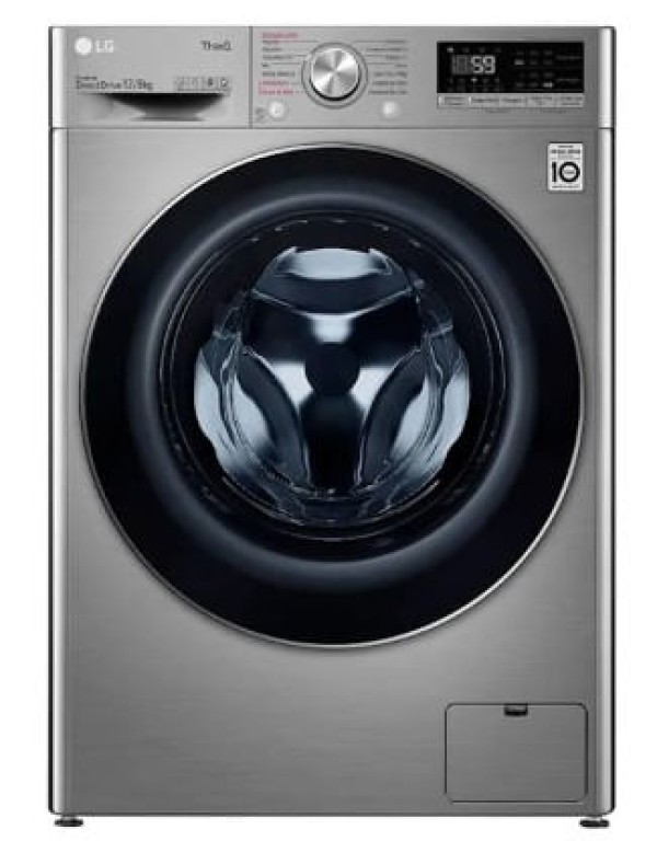 Encontraproduto.com.br - Lava e Seca LG Smart 13Kg VC4 CV5013EC4A Aço Escovado 220V