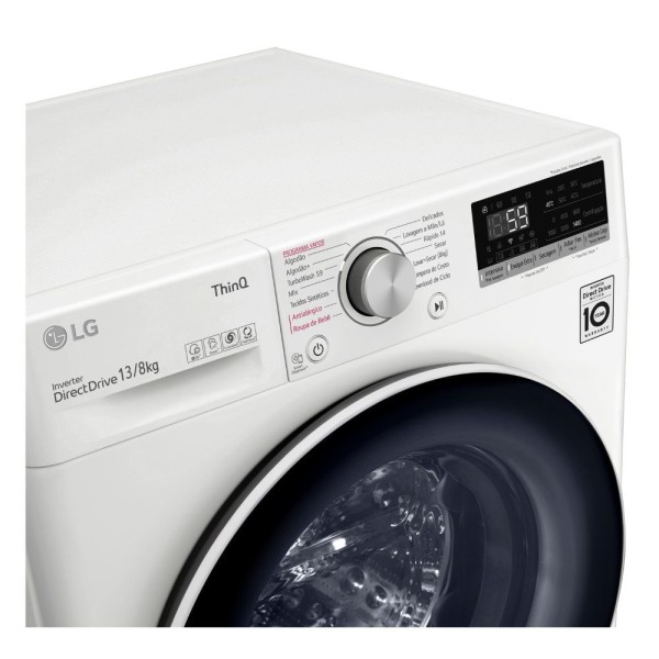 Encontraproduto.com.br - Lava e Seca LG Smart 13Kg VC4 CV5013WC4 Branco 127V