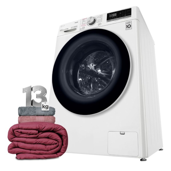 Encontraproduto.com.br - Lava e Seca LG Smart 13Kg VC4 CV5013WC4 Branco 127V