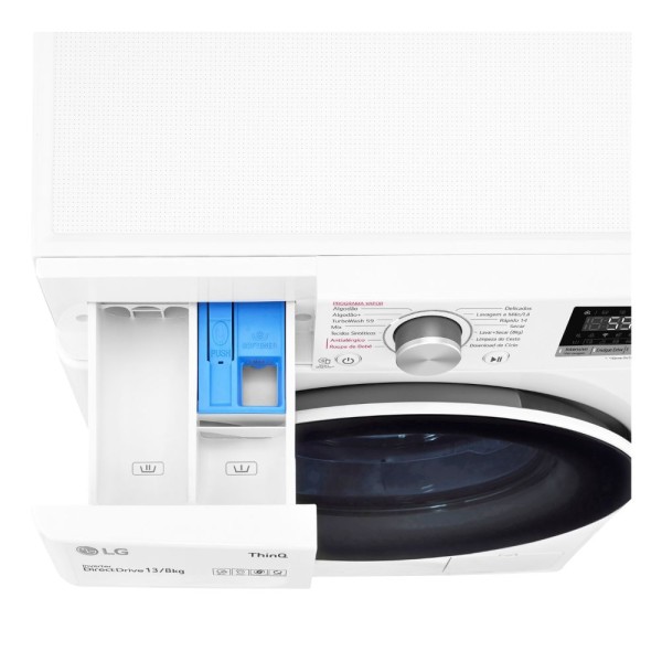 Encontraproduto.com.br - Lava e Seca LG Smart 13Kg VC4 CV5013WC4 Branco 127V