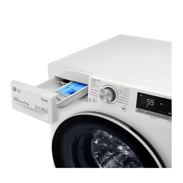 Encontraproduto.com.br - Lavadora Smart LG VC4 13kg Branco com Inteligência Artificial AIDD™ FV5013WC4 127V