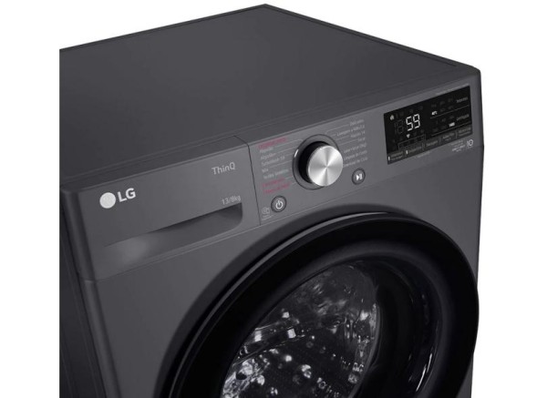 Encontraproduto.com.br - Lava e Seca LG Smart 13Kg VC4 CV5013BC4 Titanium 127V