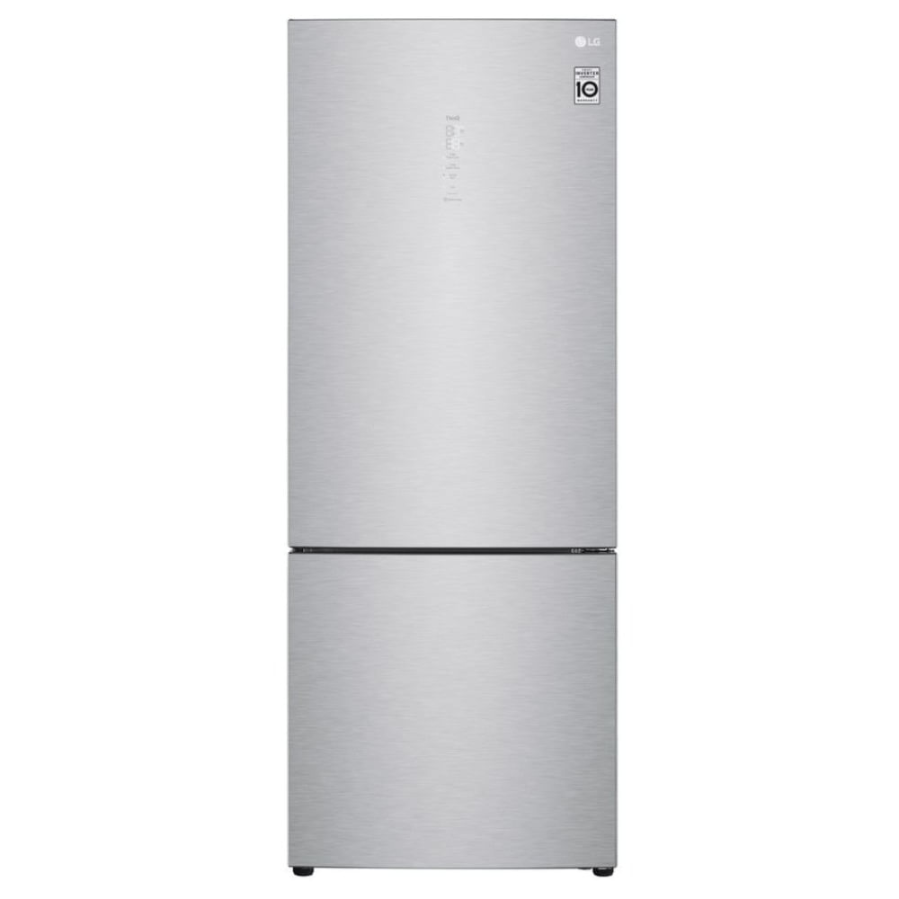 Encontraproduto.com.br - Geladeira LG Smart Inverter Bottom Freezer 451L Prata GC-B659NSM