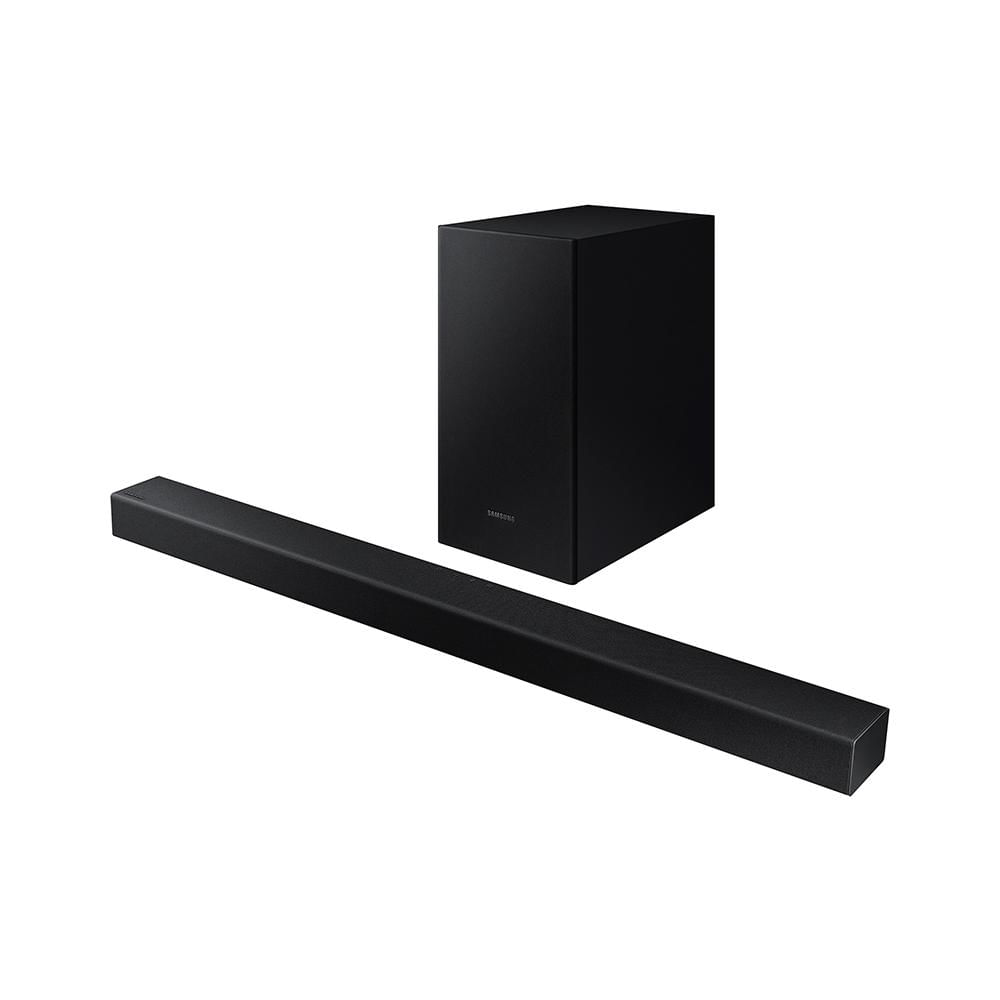 Soundbar Samsung HW-T450, com 2.1 Canais, Potência de 200W, Bluetooth e Subwoofer sem Fio