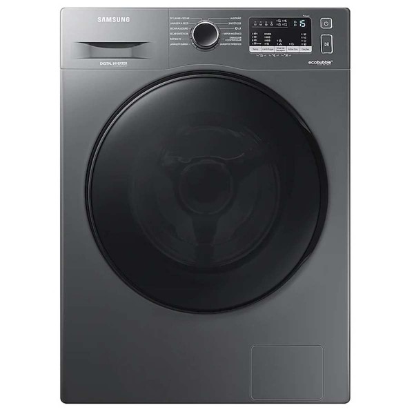 Encontraproduto.com.br - Máquina Lava e Seca Roupas Samsung WD11A 11Kg Inox 110V