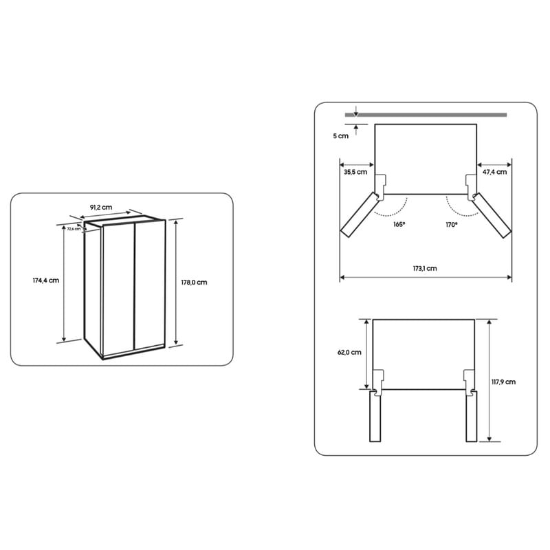 Encontraproduto.com.br - Geladeira Samsung Side By Side Rs60 602 Litros Inox Look 110v Rs60t5200s9/az