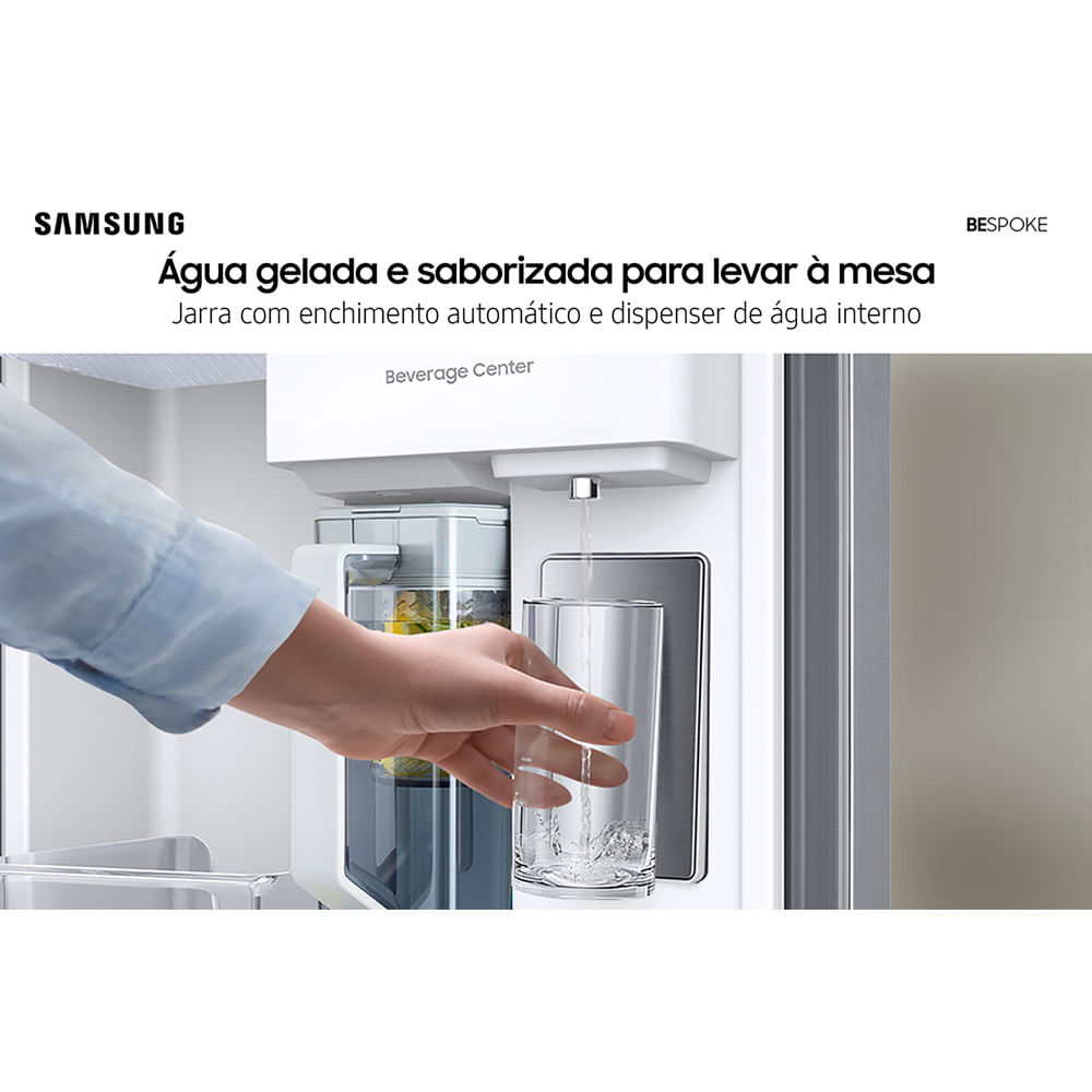 Encontraproduto.com.br - Geladeira Bespoke Side by Side com Porta de Abertura Automática 590L RS60CB760
