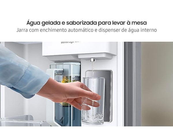 Encontraproduto.com.br - Geladeira Samsung Bespoke Family Hub 4 Portas com FlexZone 477L 110V RF23BB89006MAZ