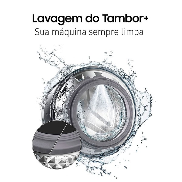 Encontraproduto.com.br - Lava e Seca Samsung 13kg Eco Bubble SpaceMax Branca WD13T