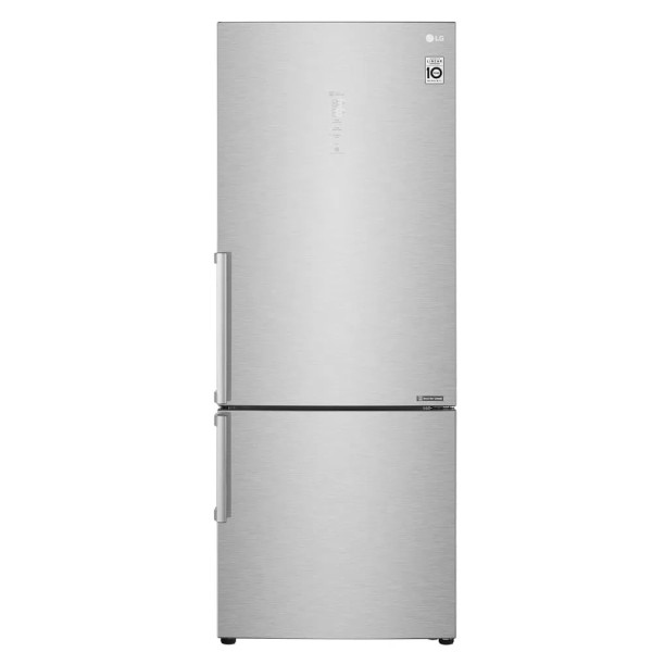 Geladeira/Refrigerador Smart Bottom Freezer ThinQ 451 Litros LG GC-B659BSB Aço Escovado 127V