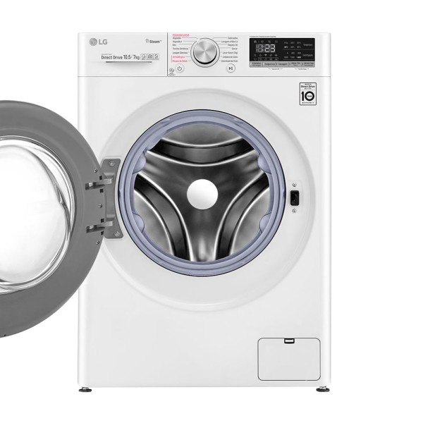 Encontraproduto.com.br - Lava e Seca Lg Vc4 Branca 10,5kg cv5010wg4a.abwgbrs 220v