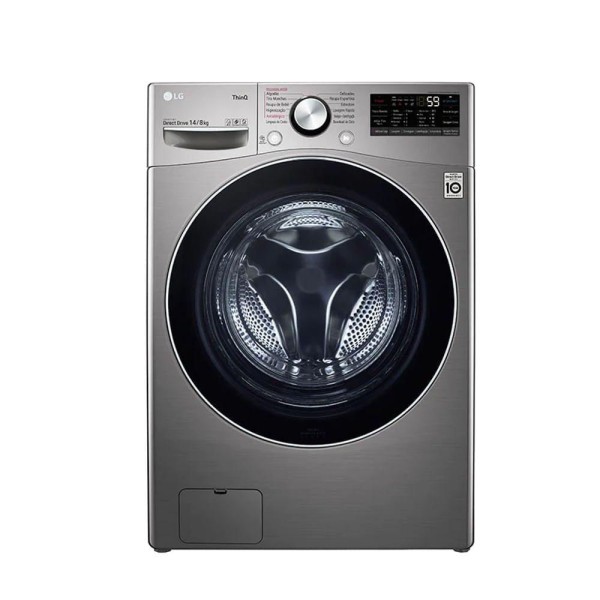 Encontraproduto.com.br - Lava e Seca Smart LG 127V 14kg Aço Escovado com Inteligência Artificial AIDD™ WD14EGS62