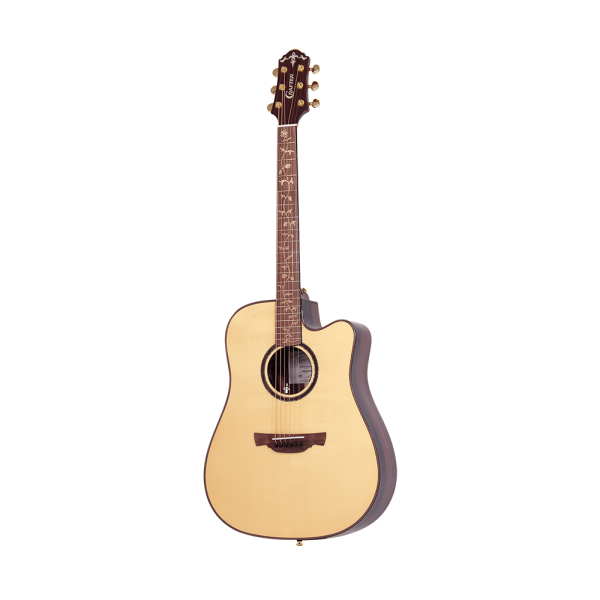 Encontraproduto.com.br - Violão Aço Crafter Folk Cutway STG D-28CE Pro com Equalizador DS-2 Pro e Bag