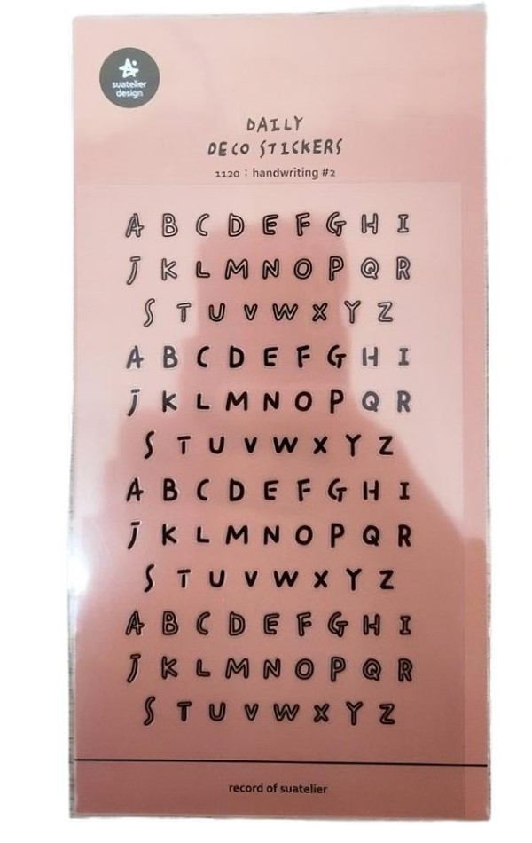 Adesivo Alfabeto Letras Maiúsculas