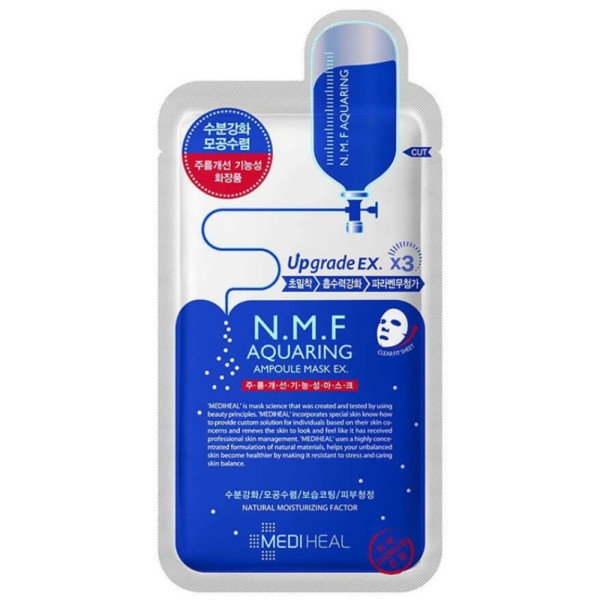 Encontraproduto.com.br - Mediheal N.M.F Aquaring Ampoule Mask Ex - Mácara Facial 27ml