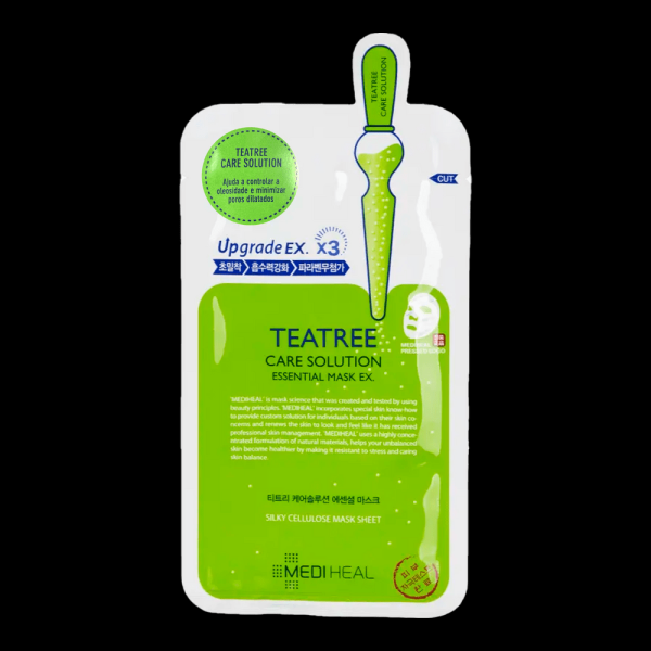 Encontraproduto.com.br - Mediheal Teatree Care Solution Essential Mask Ex - Máscara Facial 24ml