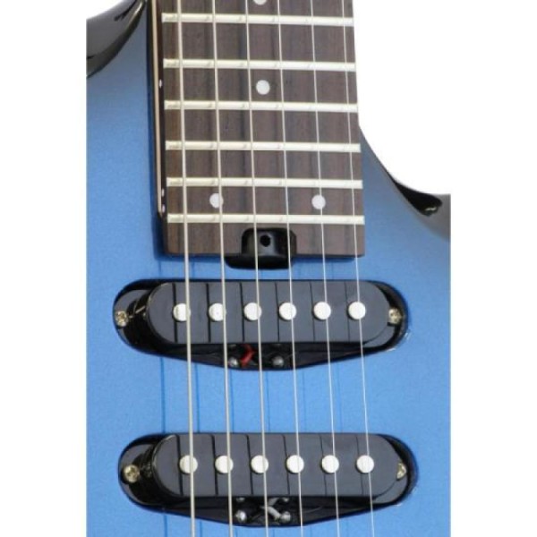 Encontraproduto.com.br - Guitarra Aria Pro Ii Mac-std Metallic Blue Shade