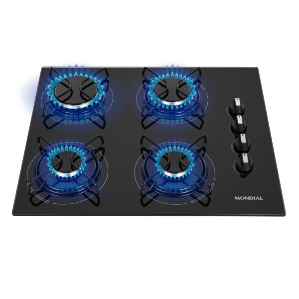 Encontraproduto.com.br - Cooktop 4 Bocas Mondial Automático CTG-01 Preto
