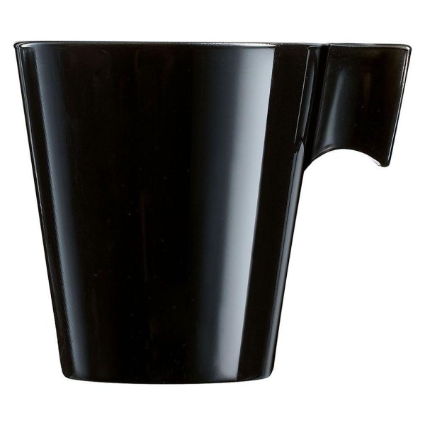 Encontraproduto.com.br - Xícara Vidro Preto 80Ml Luminarc Flashy Expresso 6X6X6Cm
