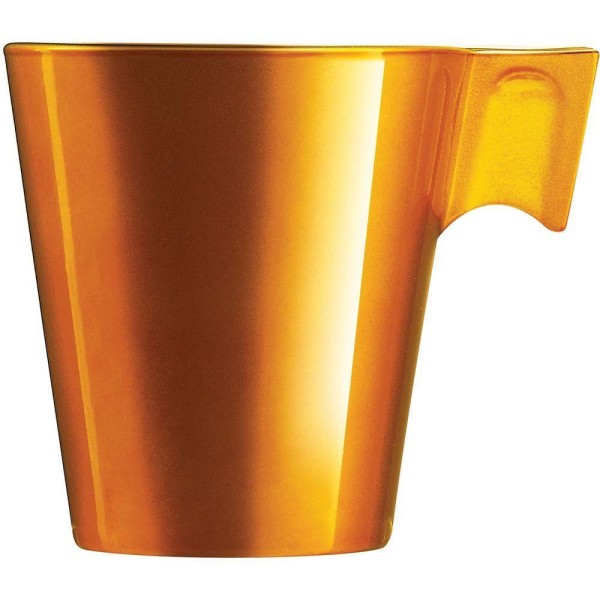 Encontraproduto.com.br - Xícara Vidro Dourado 80Ml Luminarc Flashy Expresso 6X6X6Cm